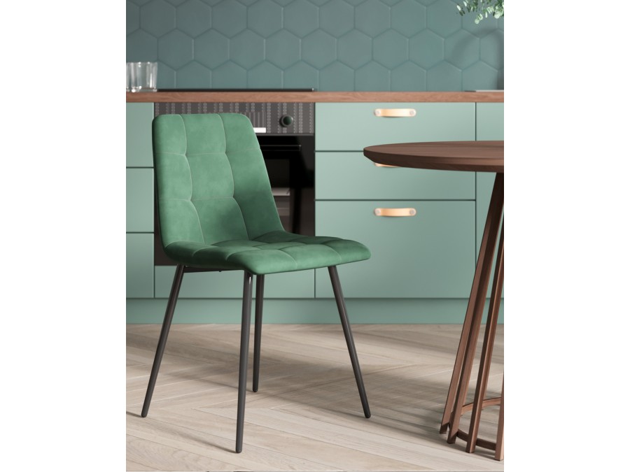 Стул Одди NEW велюр зелёный