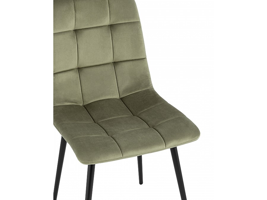 Стул Одди велюр пыльно-оливковый