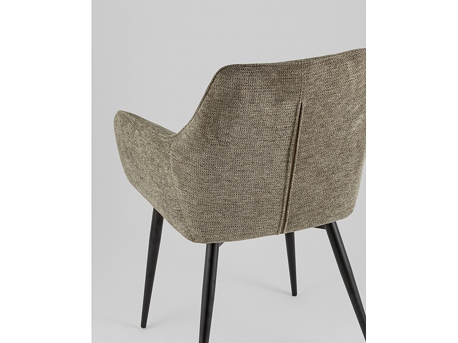 Стул обеденный Lynet рогожка серо-зеленый