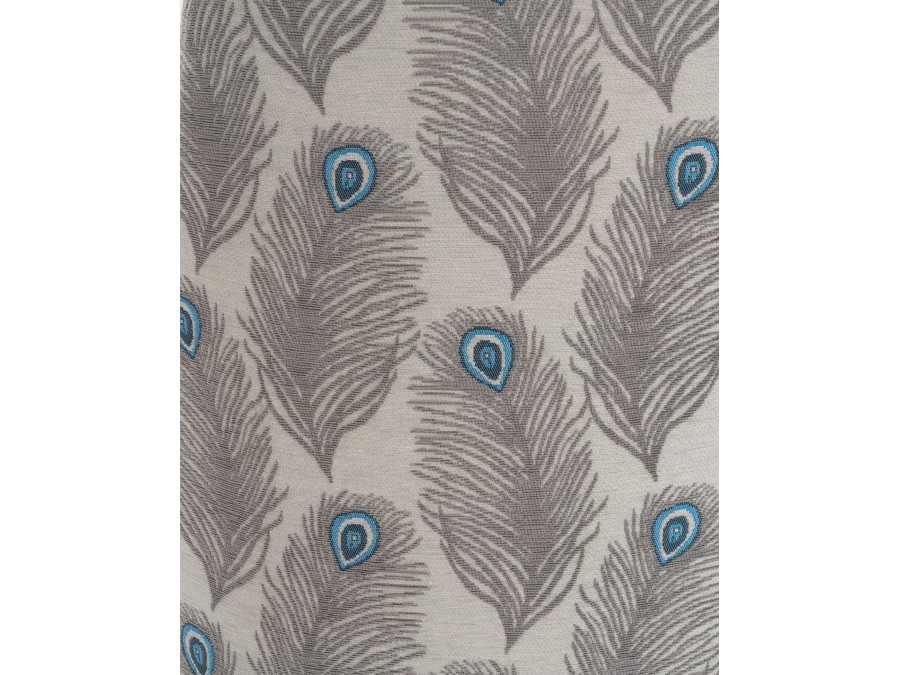 Стул Касаденика велюр серый, спинка гобелен перья