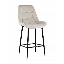 Стул полубарный Флекс велюр бежевый