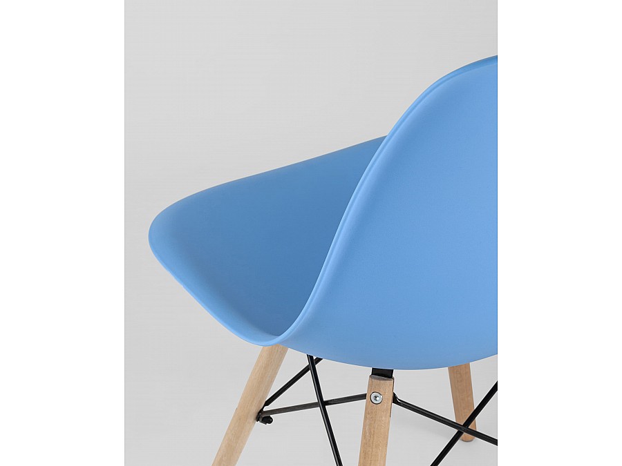 Стул Eames Style DSW голубой (разборный каркас)