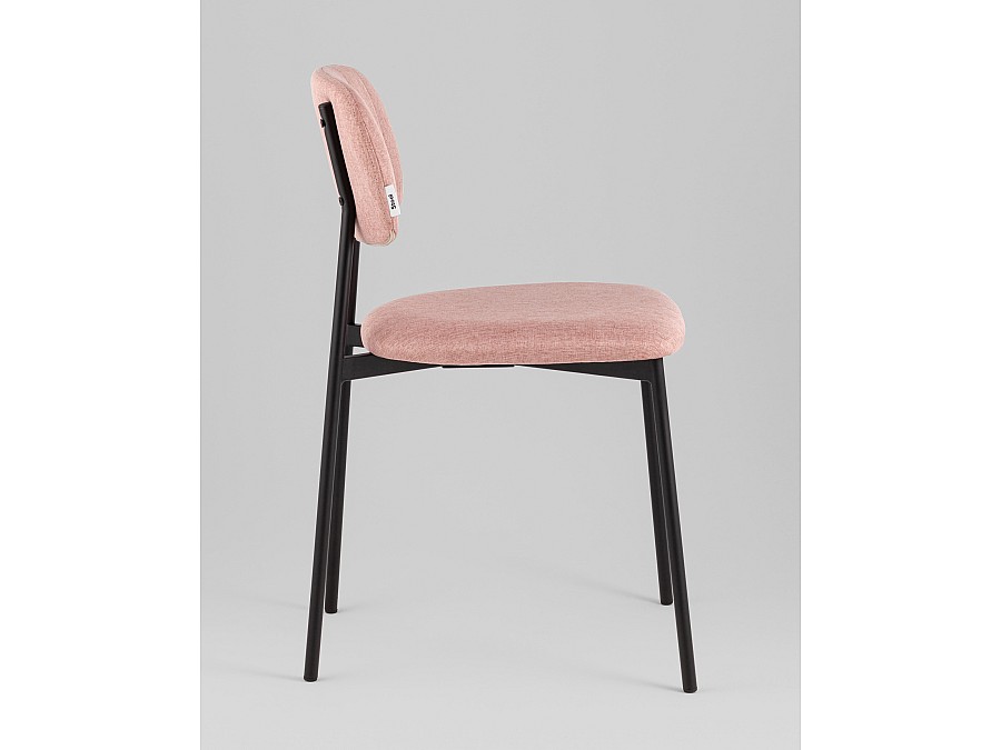 Стул Майло рогожка розовый