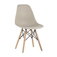 Стул Eames Style DSW бежевый (разборный каркас)