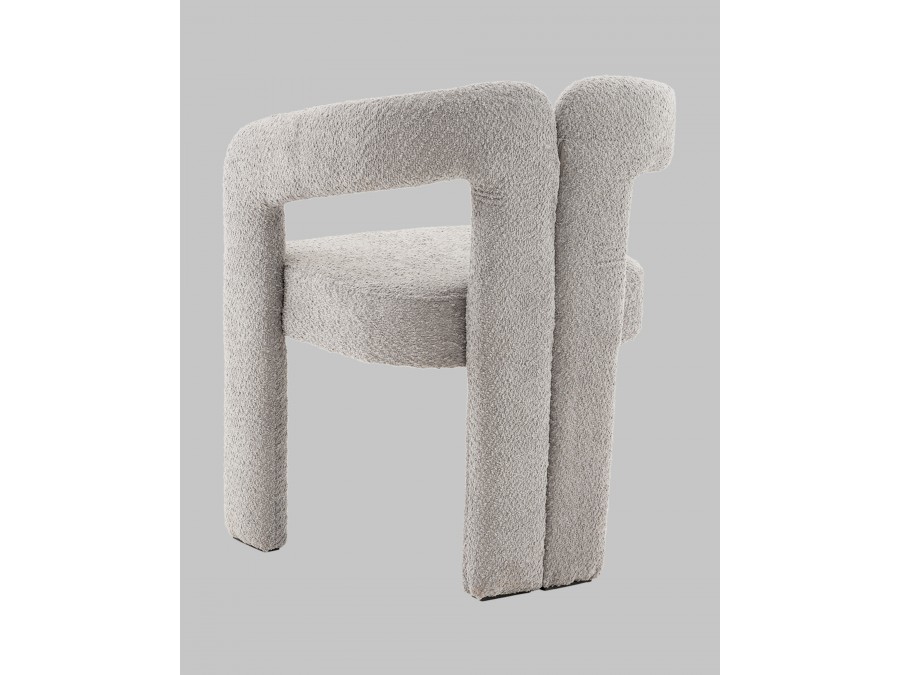 Стул Болинджер букле светло-серый