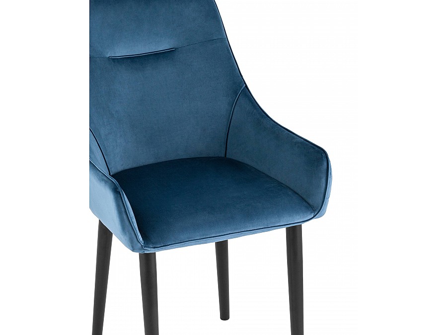 Стул Джоан велюр пыльно-синий