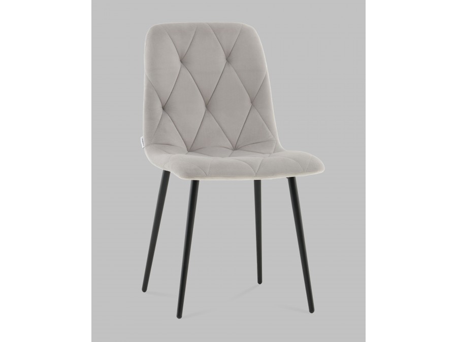 Стул Одди Diamond велюр светло-серый