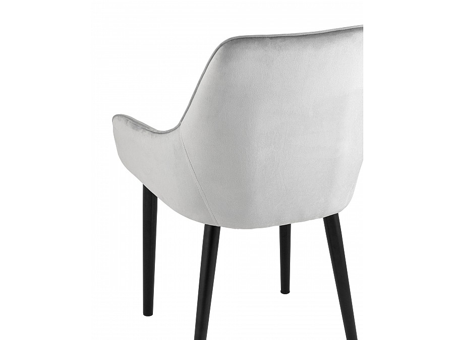 Стул Джоан велюр светло-серый
