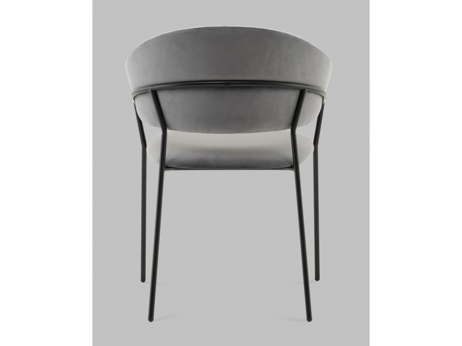 Стул Бруно NEW велюр серый
