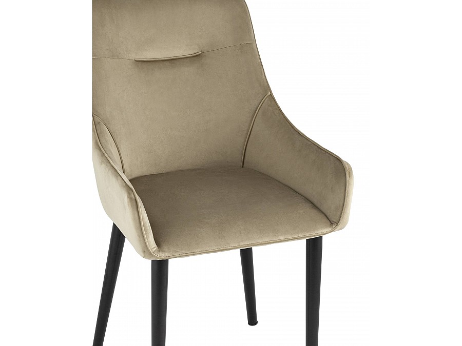 Стул Джоан велюр капучино