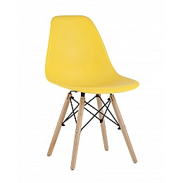 Стул Eames Style DSW желтый (разборный каркас)