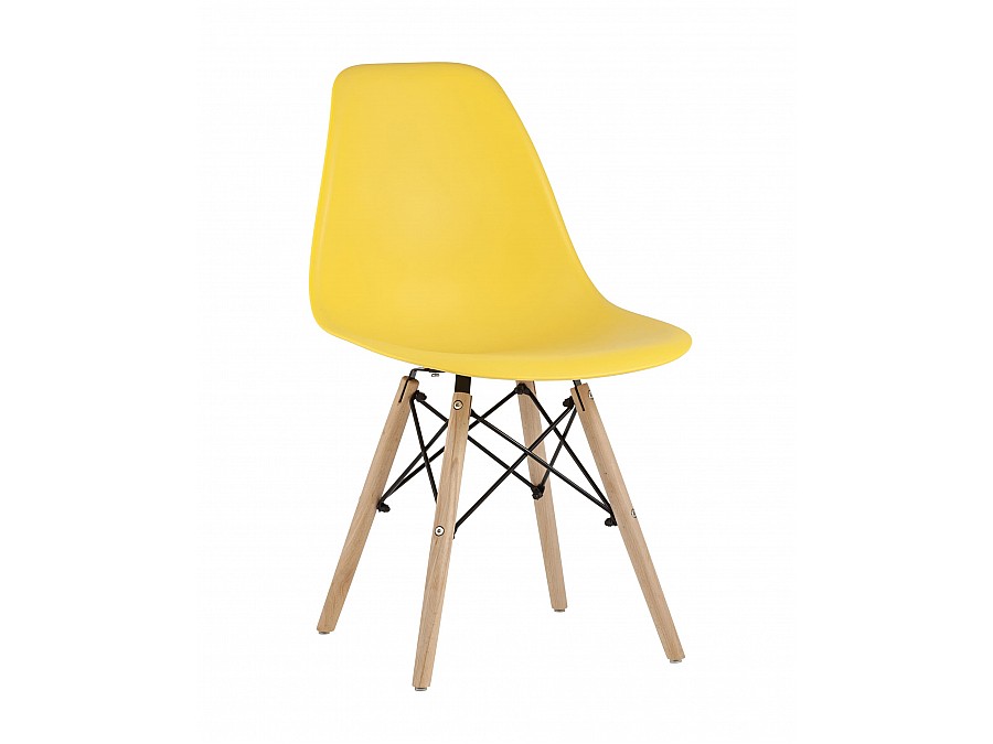 Стул Eames Style DSW желтый (разборный каркас)
