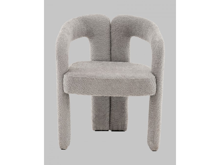 Стул Болинджер букле светло-серый