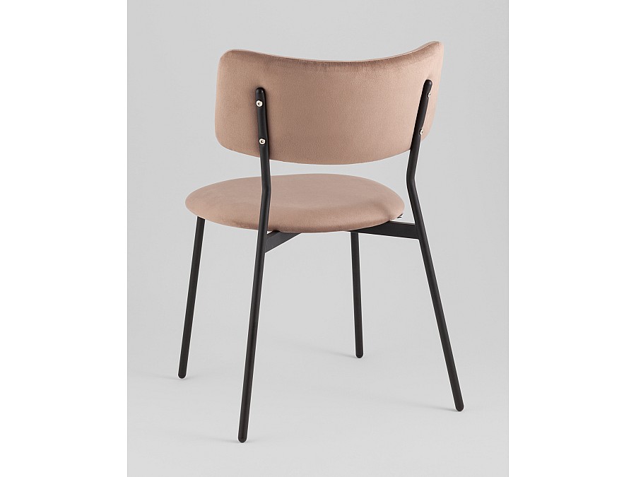 Стул Амелия велюр коричневый