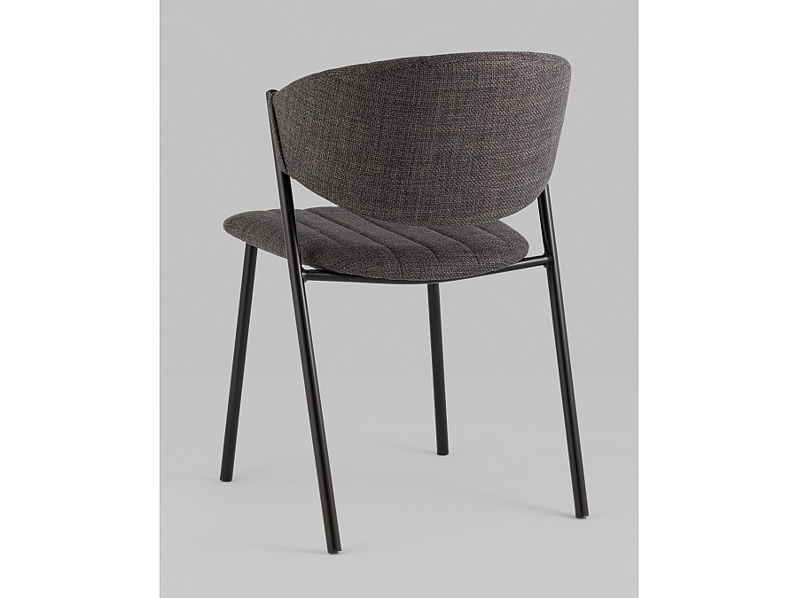 Стул Харпер ткань рогожка тёмно-серый