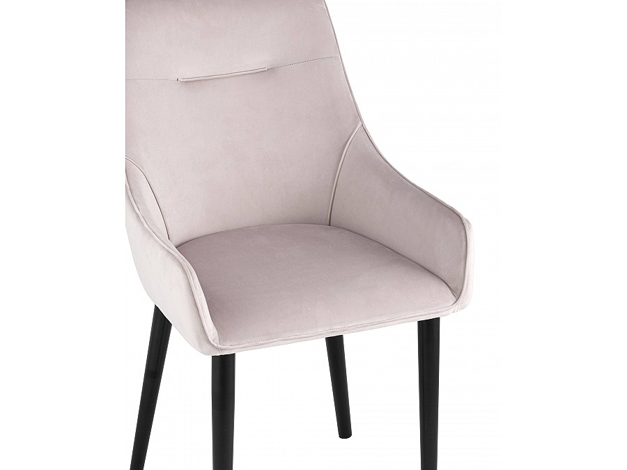 Стул Джоан велюр светло-розовый