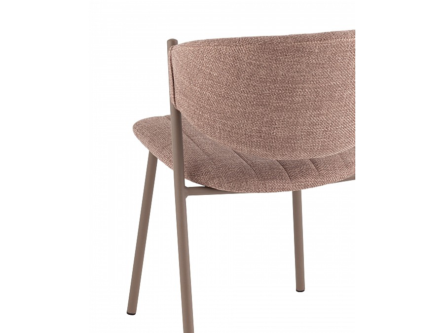 Стул Харпер ткань рогожка капучино каркас бежево-серый матовый