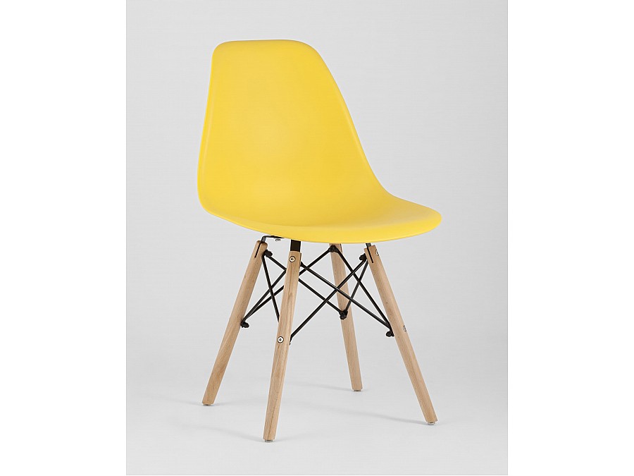 Стул Eames Style DSW желтый (разборный каркас)