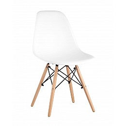 Стул Eames Style DSW белый (разборный каркас)