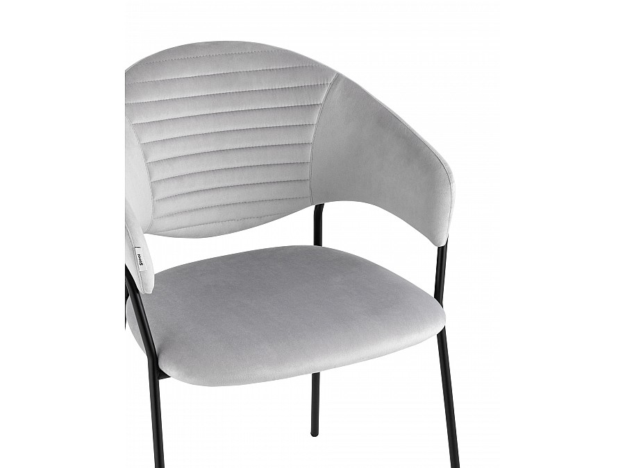 Стул Алексис велюр серый