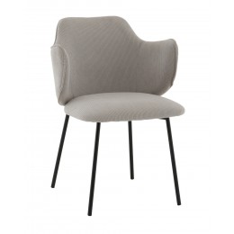 Стул Джиннет велюр светло-серый