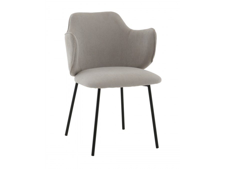 Стул Джиннет велюр светло-серый