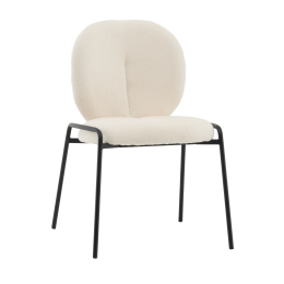 Стул Моллек букле молочный