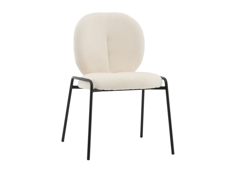 Стул Моллек букле молочный