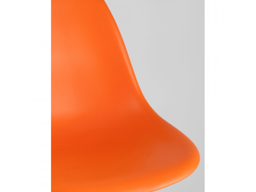 Стул Eames Style DSW оранжевый (разборный каркас)