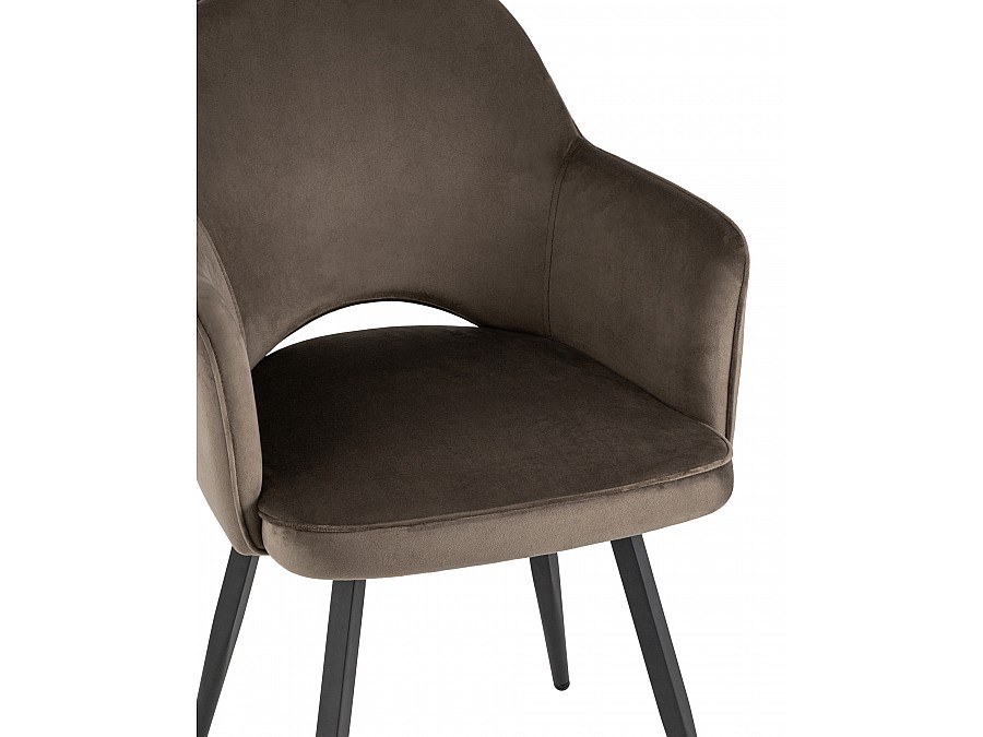 Стул Венера вращающийся, велюр коричневый NP