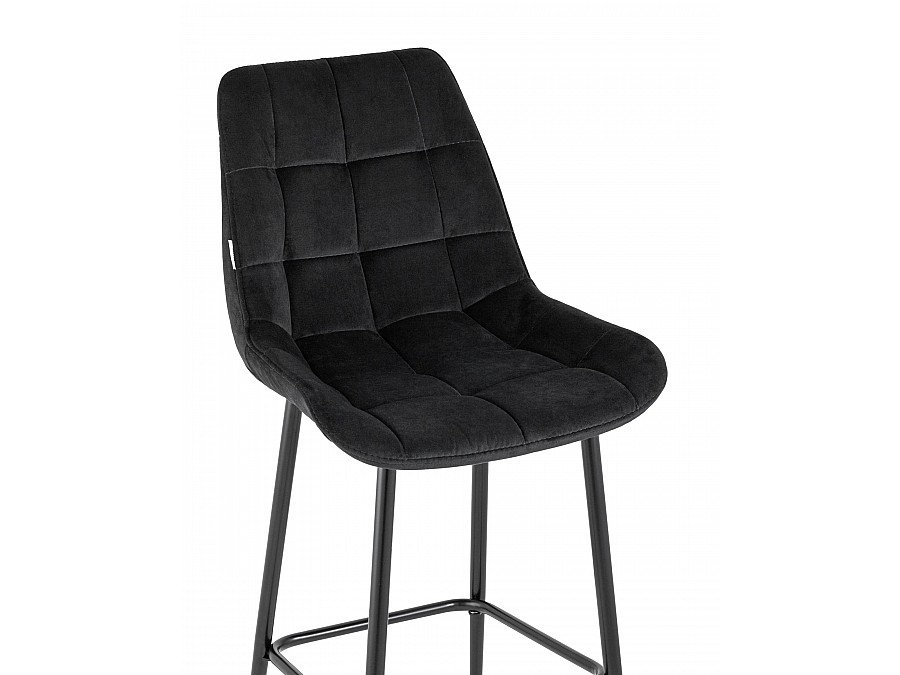 Стул барный Флекс велюр черный