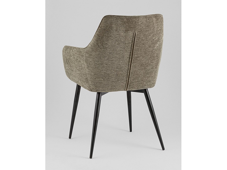 Стул обеденный Lynet рогожка серо-зеленый