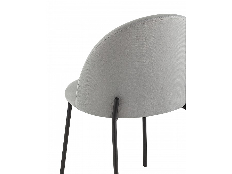 Стул Коди велюр серый