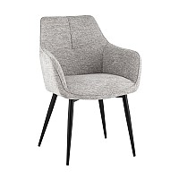 Стул обеденный Lynet рогожка светло-серый