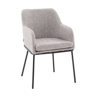 Стул с подлокотниками Кози new ткань букле серый