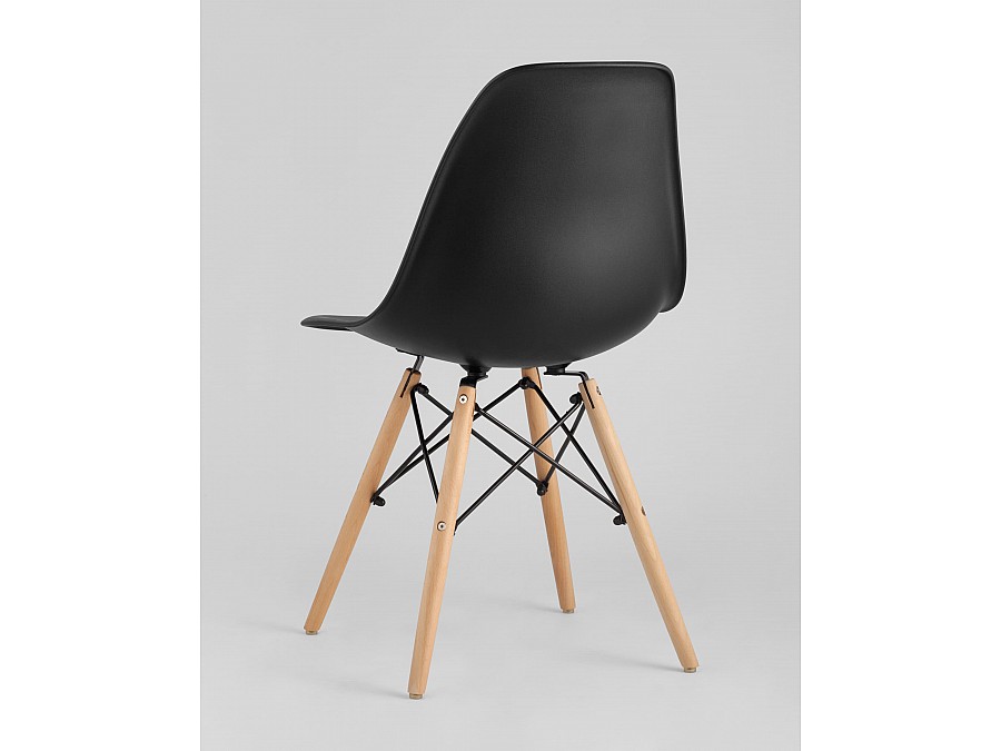 Стул Eames Style DSW черный (разборный каркас)