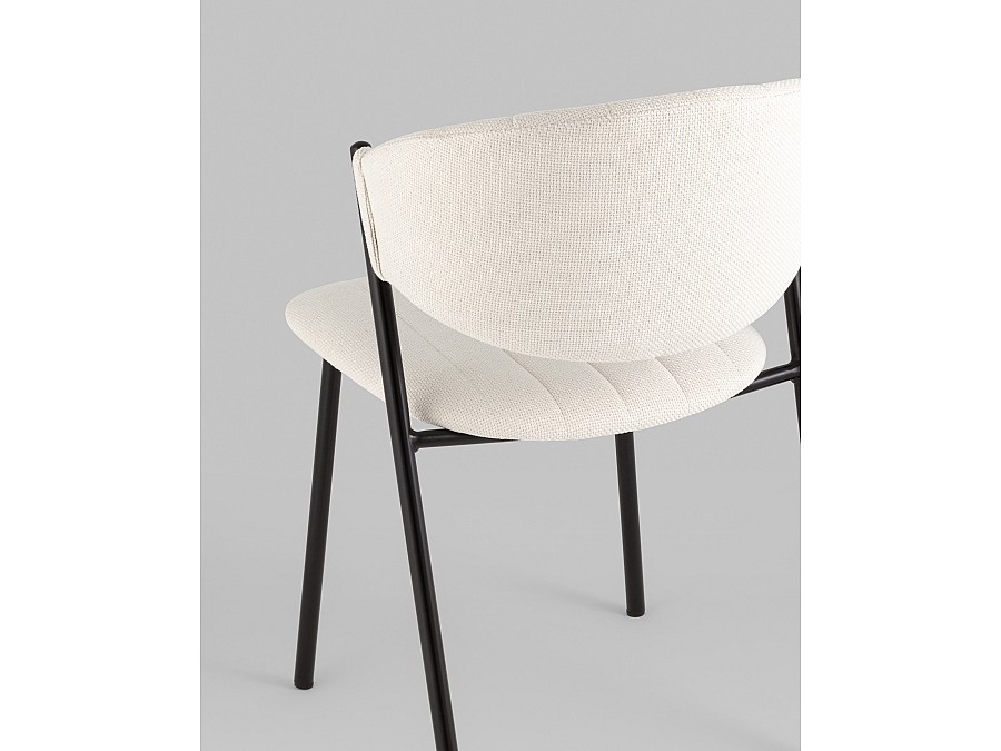 Стул Харпер ткань рогожка молочный