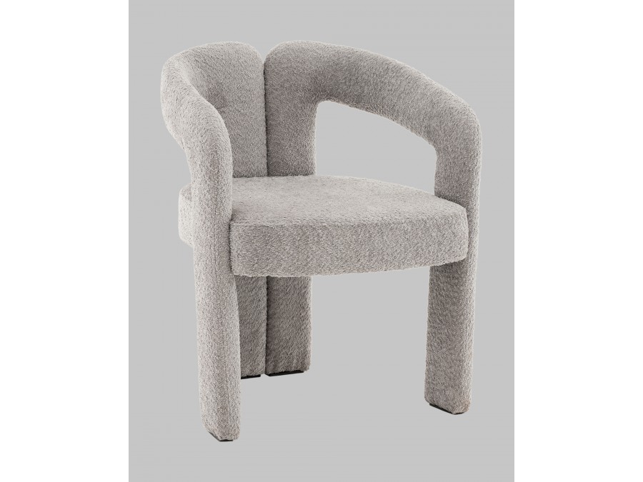 Стул Болинджер букле светло-серый