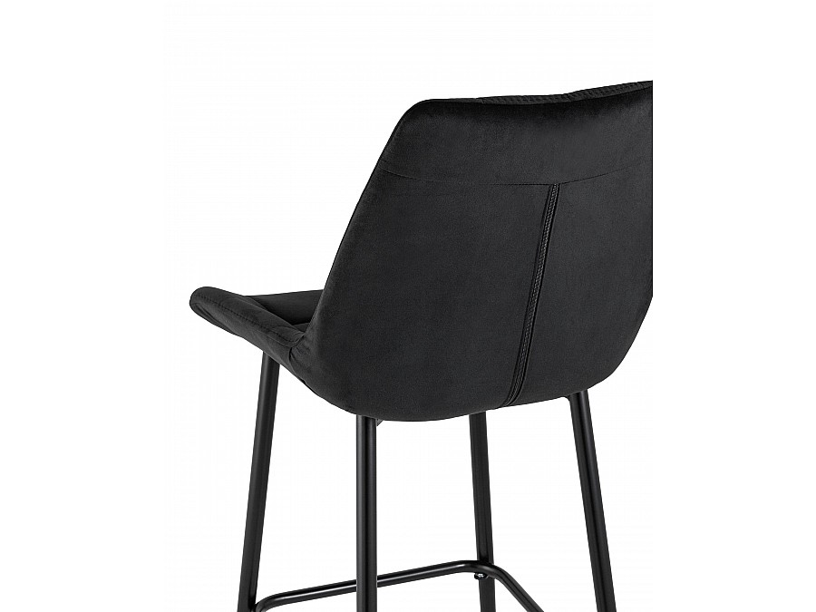Стул барный Флекс велюр черный
