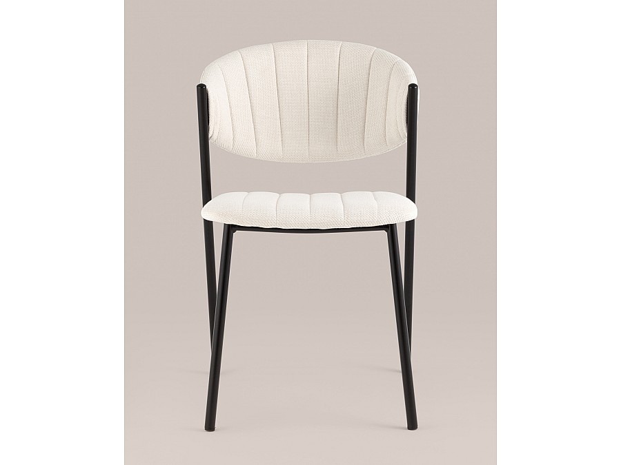 Стул Харпер ткань рогожка молочный