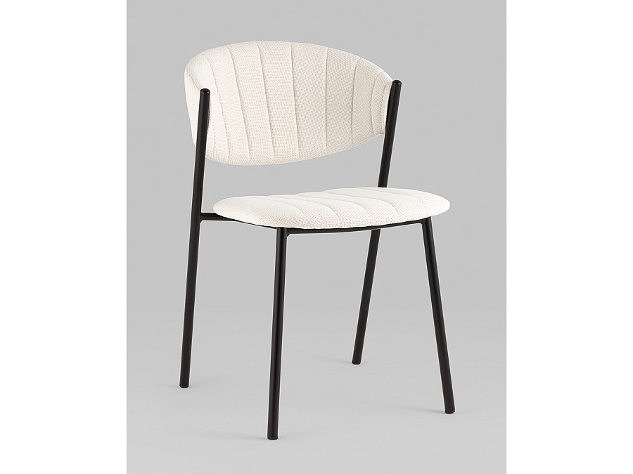 Стул Харпер ткань рогожка молочный
