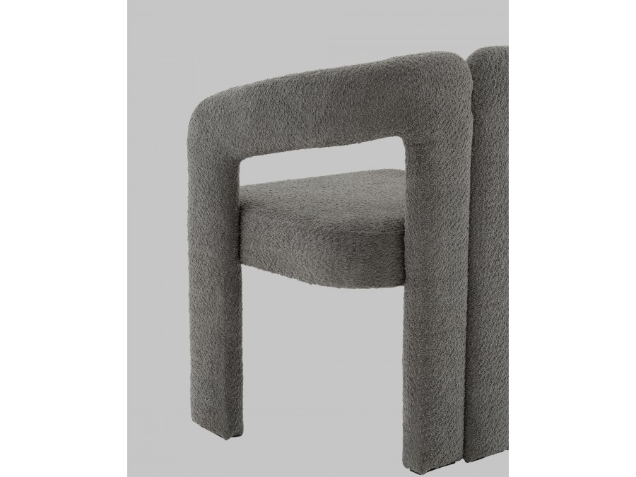 Стул Болинджер букле темно-серый