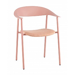 Стул Eila с подушкой пластик розовый