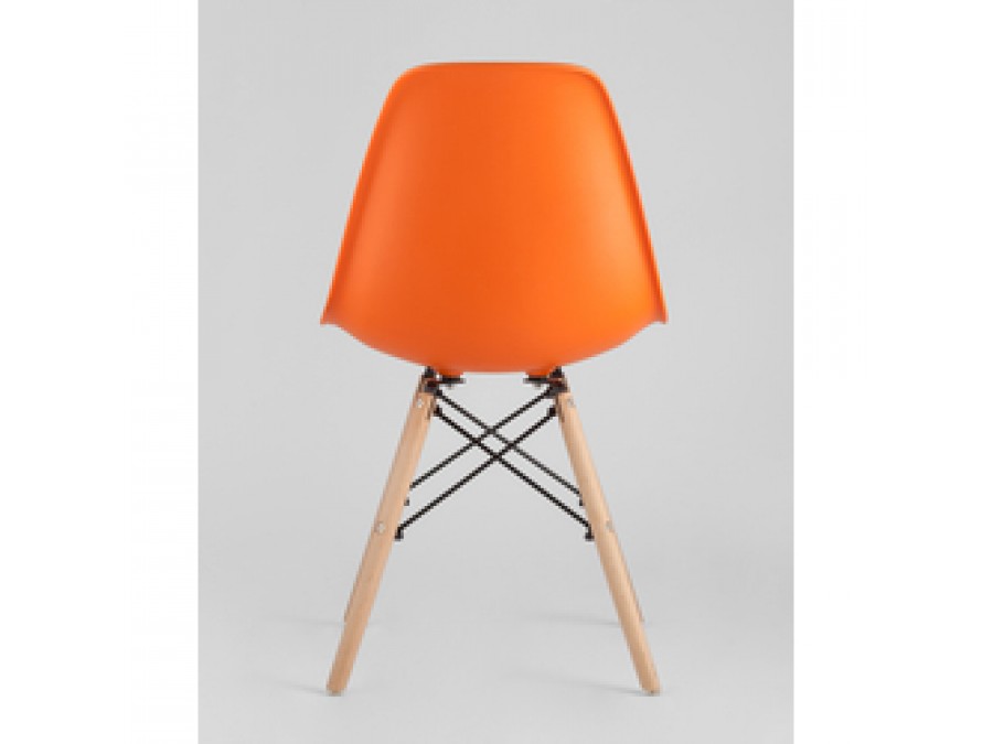 Стул Eames Style DSW оранжевый (разборный каркас)