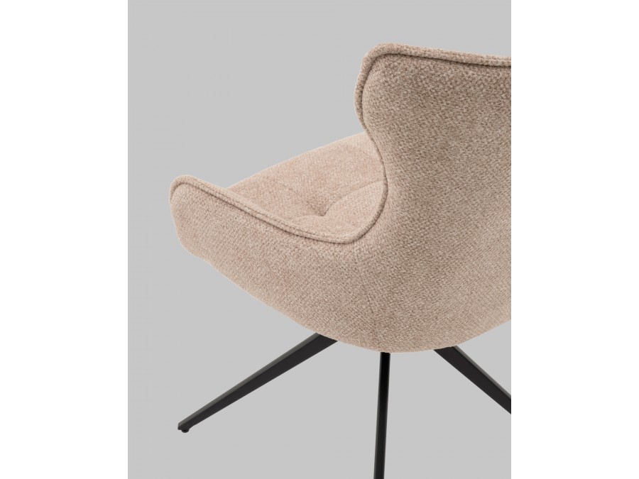 Стул Carlene вращающийся бежевый