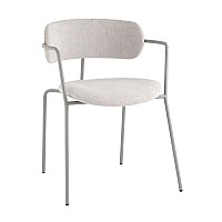 Стул Дженни букле светло-серый каркас серый муар