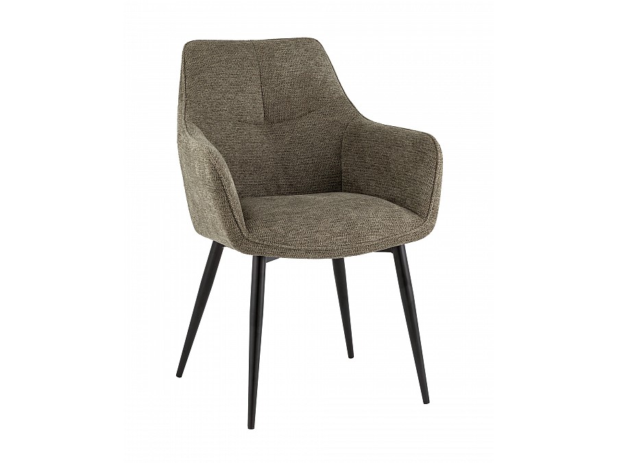 Стул обеденный Lynet рогожка серо-зеленый