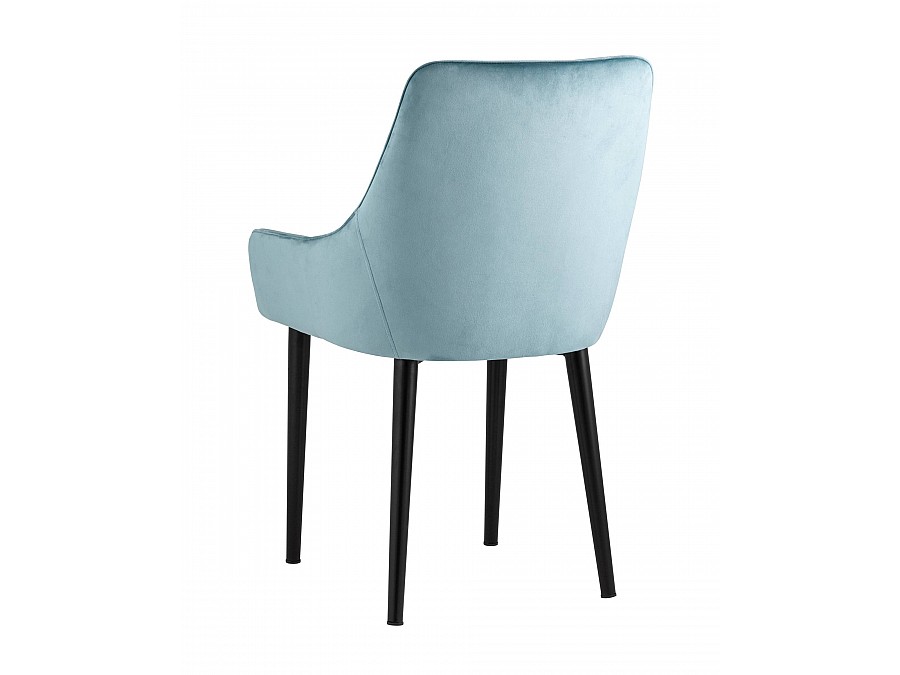 Стул Джоан велюр пыльно-голубой