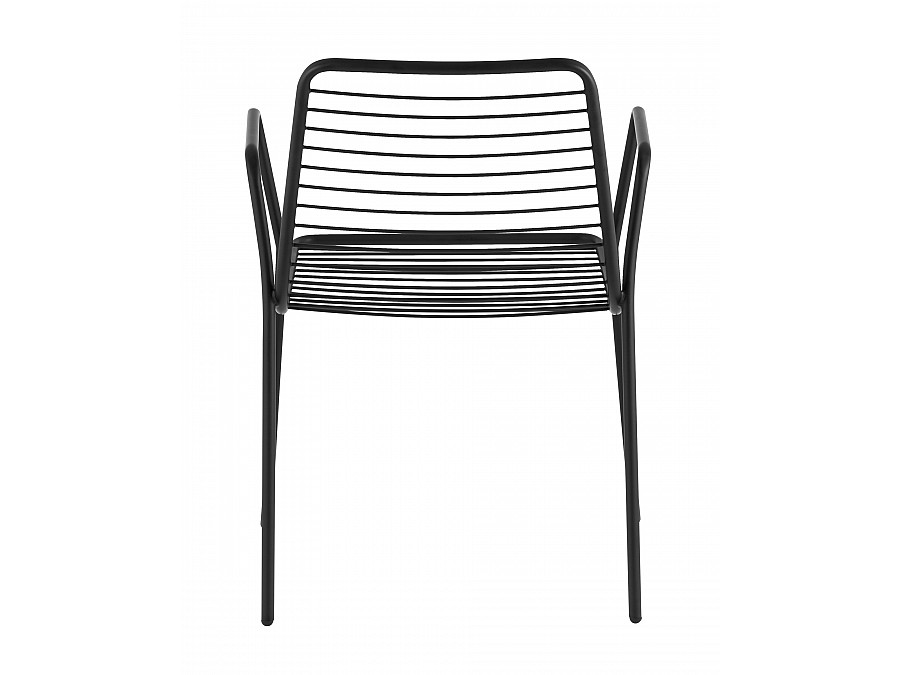 Стул с подлокотниками Дели металл черный