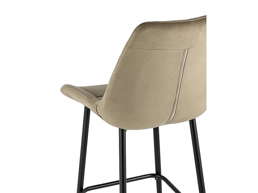 Стул барный Флекс велюр капучино